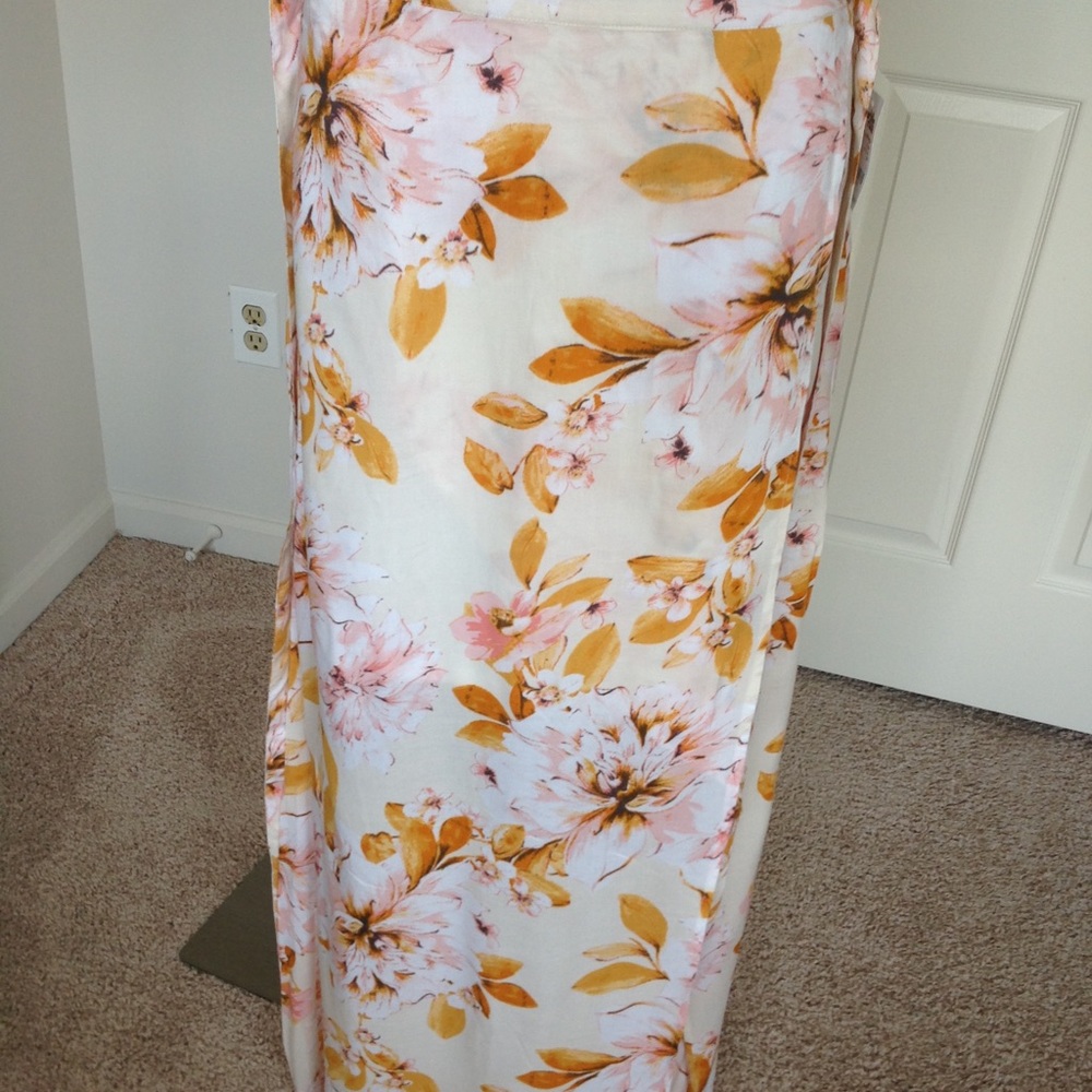 Floral Maxi Long Skirt
